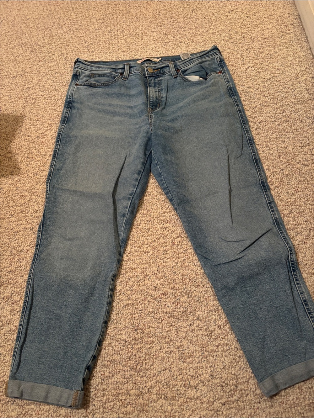 Levi's Women's Boyfriend Jeans in Light Blue Wash